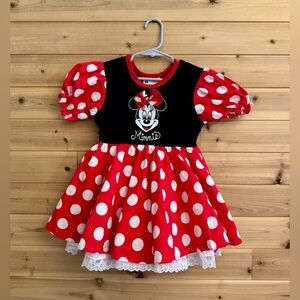 Authentic Disney Parks XXS (2/3) Polka Dot Minnie Mouse Costume Play Dress